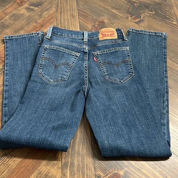 Levi high rise straight women’s Jean pants size 25 - Picture 4 of 5